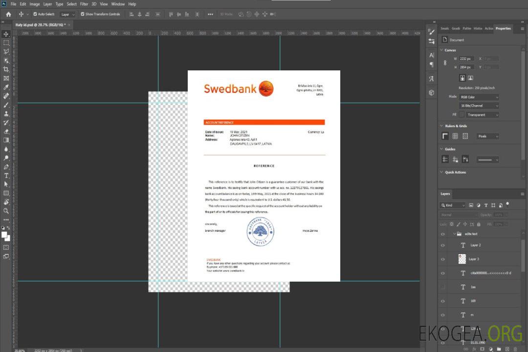 Lettonie , Swedbank , reference template Lettonie , Swedbank , reference template